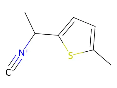 2-(1-Isocyanoethyl)-5-methylthiophene structure