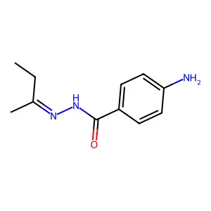 4-Aminobenzoic acid 2-(1-methylpropylidene)hydrazide structure