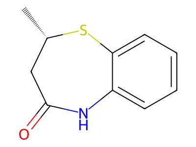 2-Methyl-2,3,4,5-tetrahydro-1,5-benzothiazepin-4-one structure