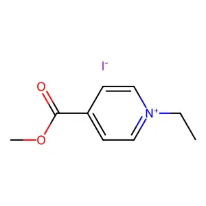 Pyridinium, 1-ethyl-4-(methoxycarbonyl)-, iodide (1:1) structure