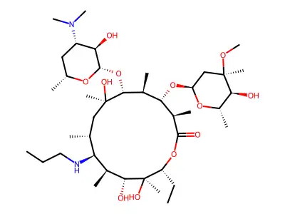9-N-(1-Propyl)erythromyclamine structure