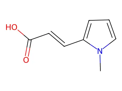 3-(1-methylpyrrol-2-yl)prop-2-enoic Acid structure