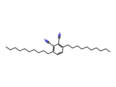 3,6-Bis(decyl)phthalonitrile structure