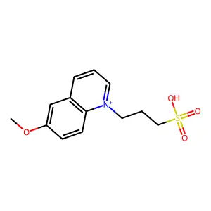 Quinolinium, 6-methoxy-1-(3-sulfopropyl)- structure