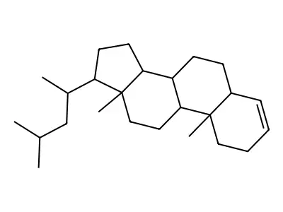 Chol-3-ene, 23-methyl-, (5alpha)- structure