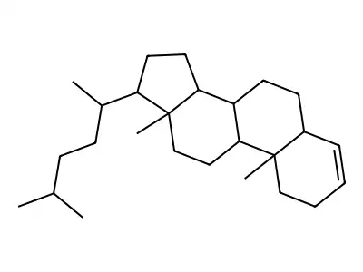 24-Nor-5alpha(H)-cholest-3-ene structure