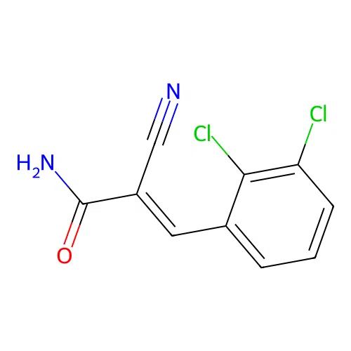 2-Cyano-3-(2,3-dichlorophenyl)prop-2-enamide structure