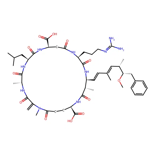 Toxin II, cyanobacterium structure
