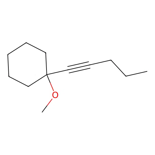 1-Methoxy-1-pent-1-ynylcyclohexane structure