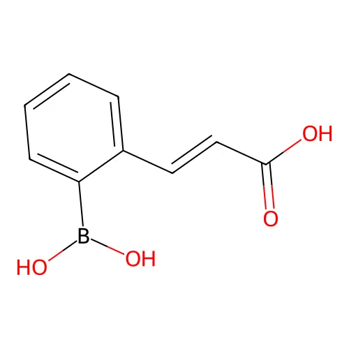 2-(2-Carboxyvinyl)benzeneboronic acid structure