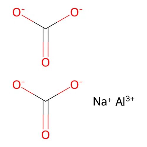 Carbonic acid, aluminum sodium salt, basic structure