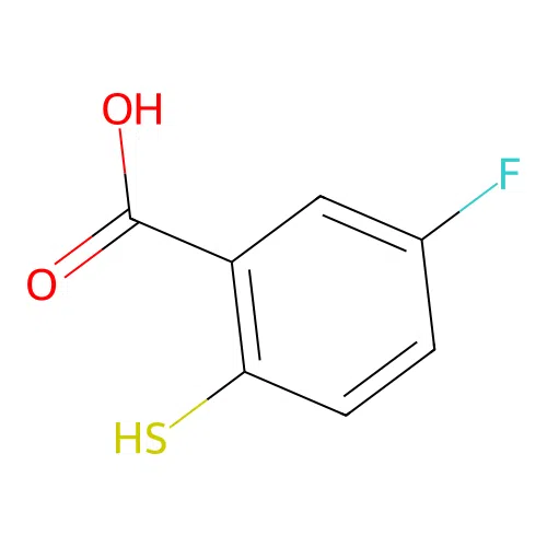 5-Fluoro-2-mercaptobenzoic acid structure