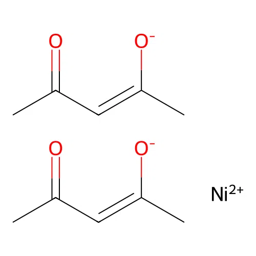 bisacetylacetonatonickel(II) structure