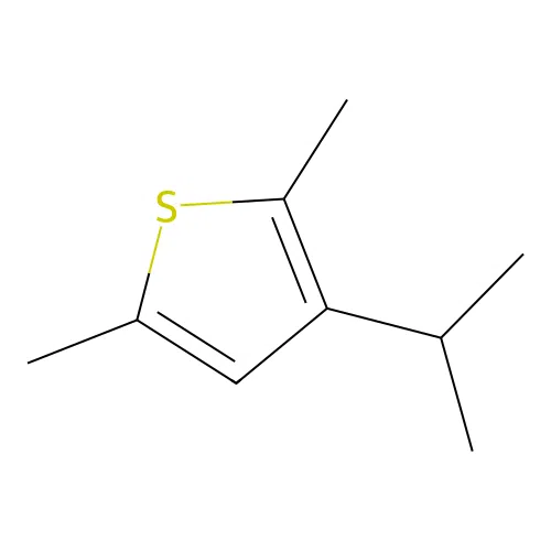 Thiophene, 3-isopropyl-2,5-dimethyl structure