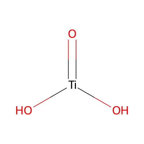 Titanium hydroxide oxide (Ti(OH)2O) structure