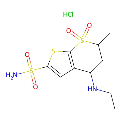 rac-cis Dorzolamide Hydrochloride structure