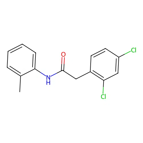 2-(2,4-dichlorophenyl)-N-(2-methylphenyl)acetamide structure