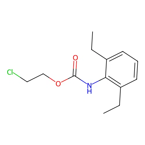2-chloroethyl N-(2,6-diethylphenyl)carbamate structure