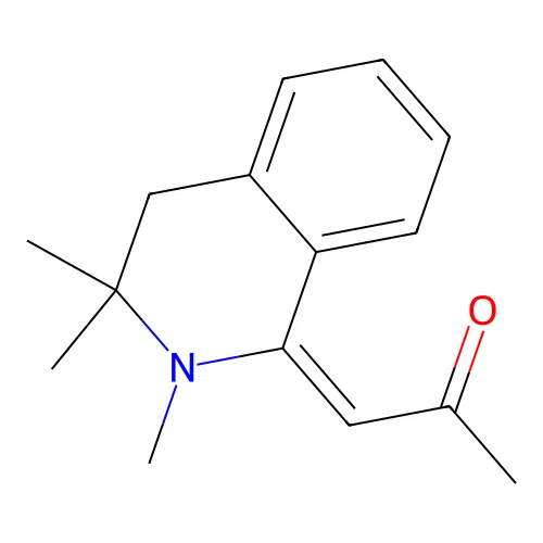 (E)-1-(2,3,3-trimethyl-3,4-dihydroisoquinolin-1(2H)-ylidene)propan-2-one structure