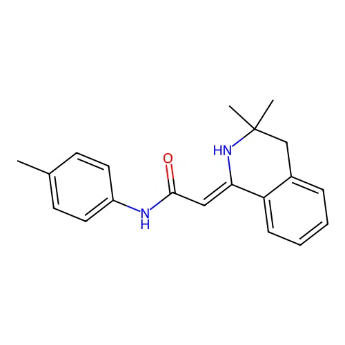 (Z)-2-(3,3-dimethyl-3,4-dihydroisoquinolin-1(2H)-ylidene)-N-(p-tolyl)acetamide structure