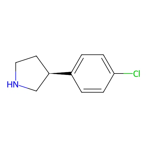 (3S)-3-(4-Chlorophenyl)pyrrolidine structure