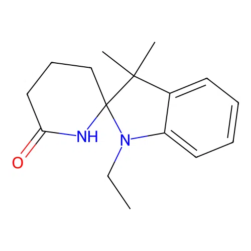 1-Ethyl-3,3-dimethylspiro[indoline-2,6'-piperidine]-11-one structure