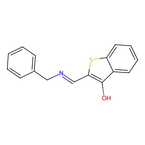 2-[(benzylamino)methylene]-1-benzothiophen-3(2H)-one structure