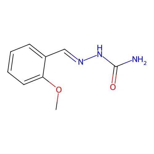 2-Methoxybenzaldehyde semicarbazone structure