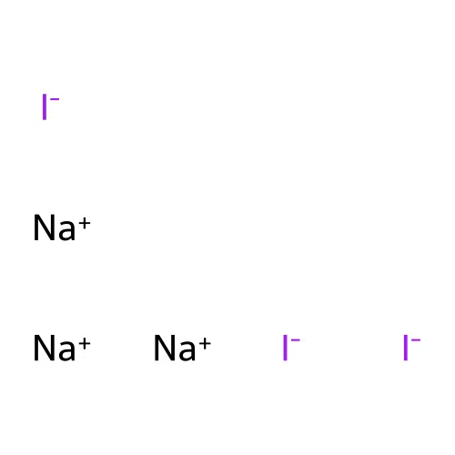 Trisodium triiodide structure