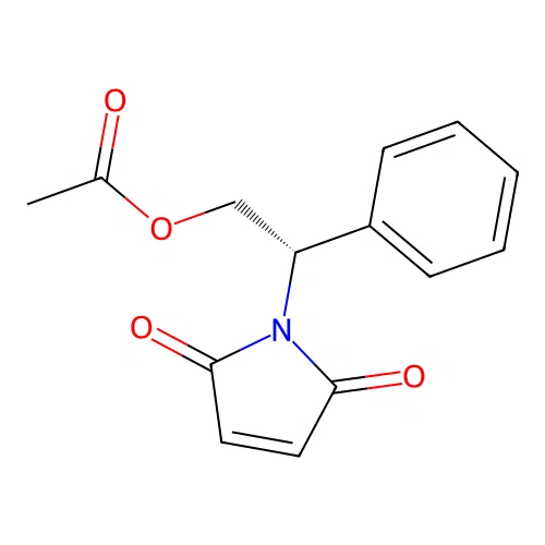 (S)-1-[2-(Acetyloxy)-1-phenylethyl]-2,5-dihydro-1H-pyrrol-2,5-dione structure