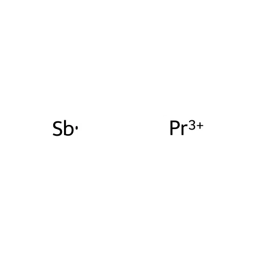 Antimony, compd. with praseodymium (1:1) structure
