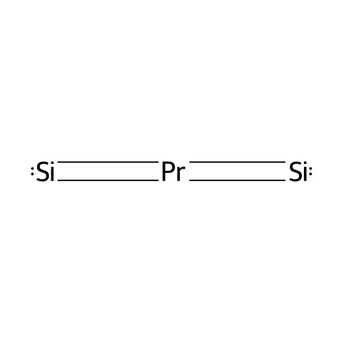 Praseodymium silicide (PrSi2) structure