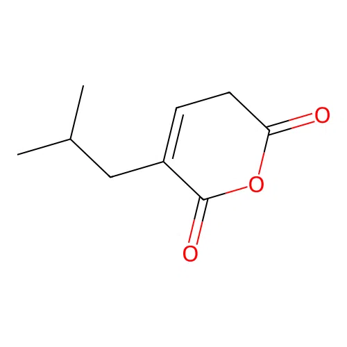 5-(2-methylpropyl)-3H-pyran-2,6-dione structure