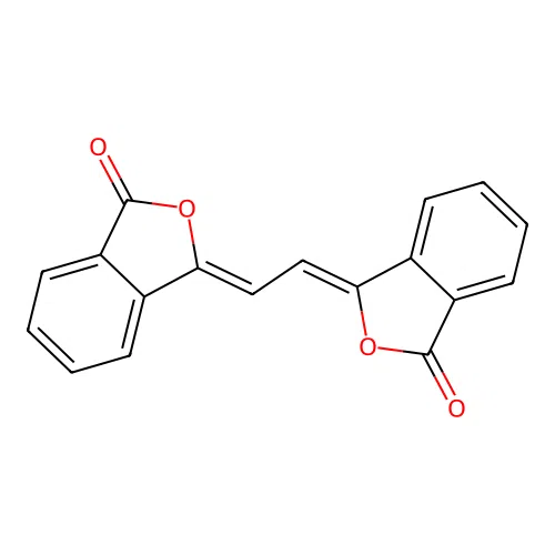 (3Z)-3-[(2Z)-2-(3-oxo-2-benzofuran-1-ylidene)ethylidene]-2-benzofuran-1-one structure