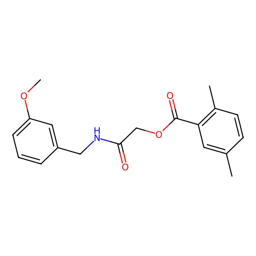 [2-[(3-Methoxyphenyl)methylamino]-2-oxoethyl] 2,5-dimethylbenzoate structure