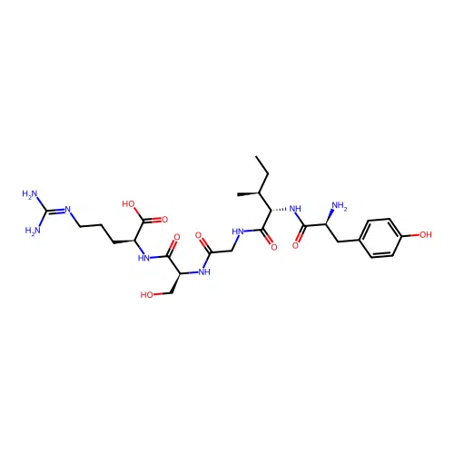 Tyrosyl-isoleucyl-glycyl-seryl-arginine structure