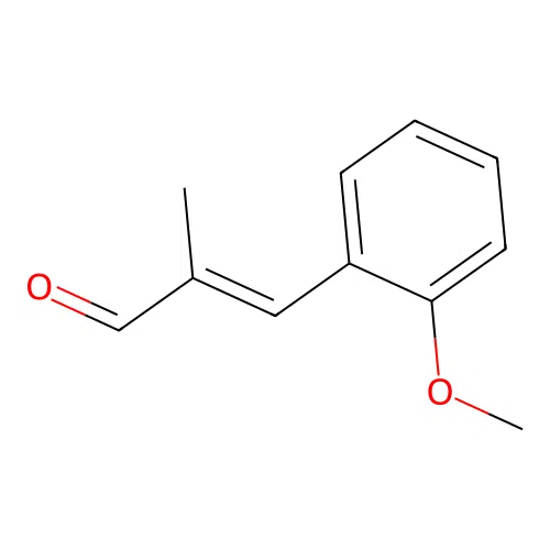 3-(2-methoxyphenyl)-2-methyl-2-Propenal structure