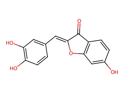 3(2H)-Benzofuranone, 2-[(3,4-dihydroxyphenyl)methylene]-6-hydroxy- structure