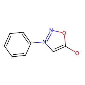 1,2,3-Oxadiazolium, 5-hydroxy-3-phenyl-, inner salt structure