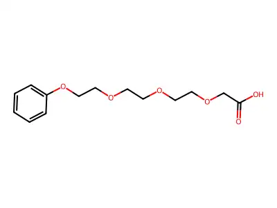 2-{2-[2-(2-Phenoxyethoxy)ethoxy]ethoxy}acetic acid structure
