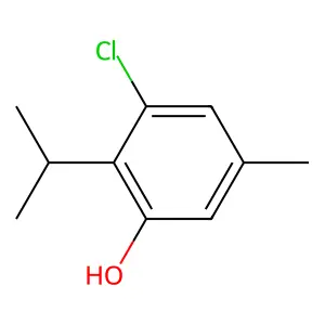 Phenol, chloro-5-methyl-2-(1-methylethyl)- structure