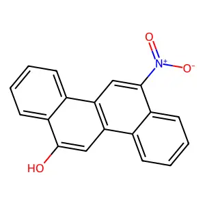 12-Nitro-6-chrysenol structure