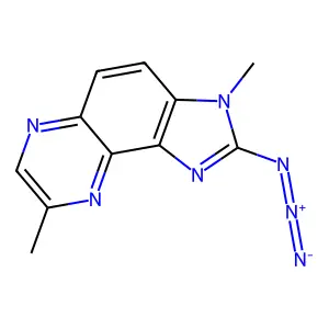 3H-Imidazo(4,5-f)quinoxaline, 2-azido-3,8-dimethyl- structure