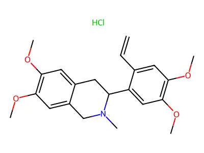 3-(2-Vinyl-4,5-dimethoxyphenyl)-2-methyl-6,7-dimethoxy-1,2,3,4-tetrahydroisoquinoline structure