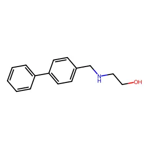 2-[(4-Phenylphenyl)methylamino]ethanol structure