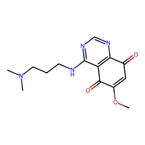 6-Methoxy-4-(3-(N,N-dimethylamino)propylamino)-5,8-quinazolinedione structure