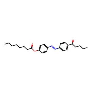 4-n-Pentanoyl-4-n'-octanoyloxyazobenzene structure