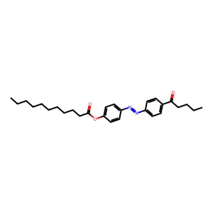4-n-Pentanoyl-4-n'-undecanoyloxyazobenzene structure