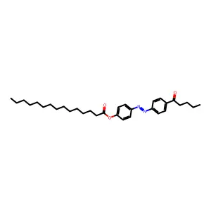 4-n-Pentanoyl-4-n'-pentadecanoyloxyazobenzene structure