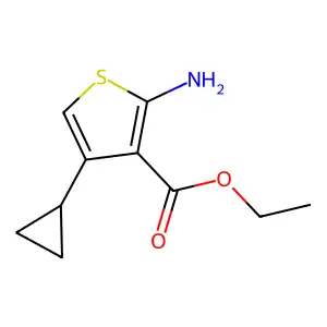 Ethyl 2-amino-4-cyclopropylthiophene-3-carboxylate structure
